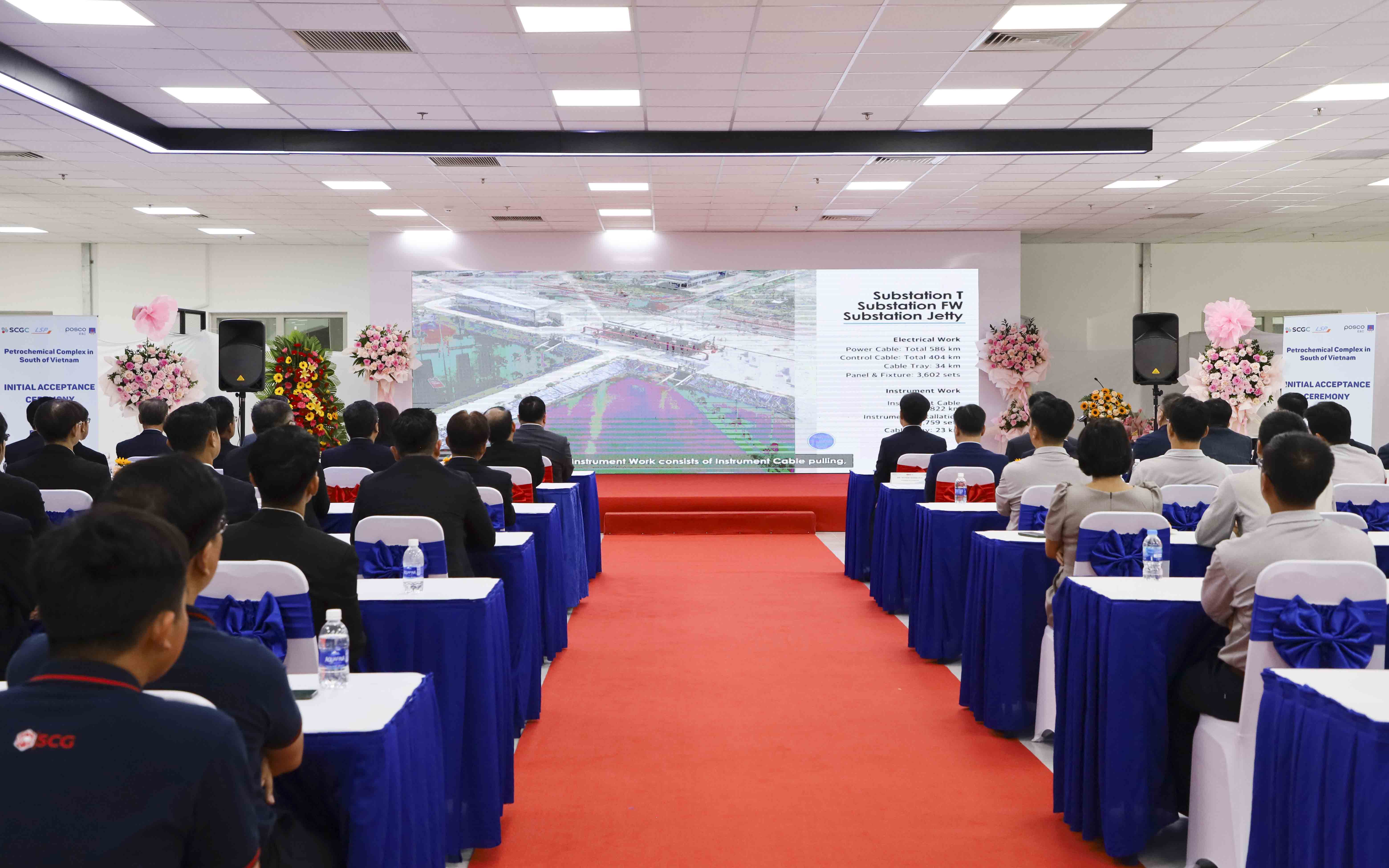 PVC-MS tham dự lễ khánh thành Cụm cảng - Bồn bể chuyên dụng và Nhà máy tiện ích trung tâm của Dự án Tổ hợp Hóa dầu miền Nam